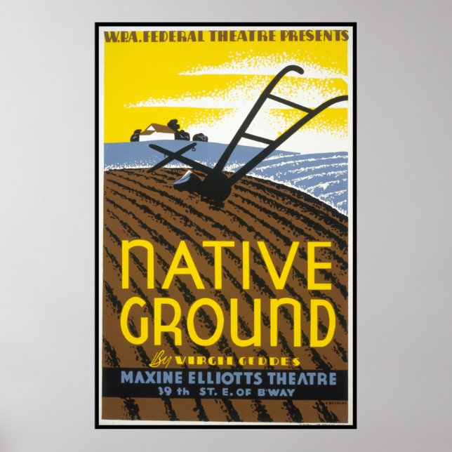 Vintage WPA-Landwirtschaft Poster (Vorne)