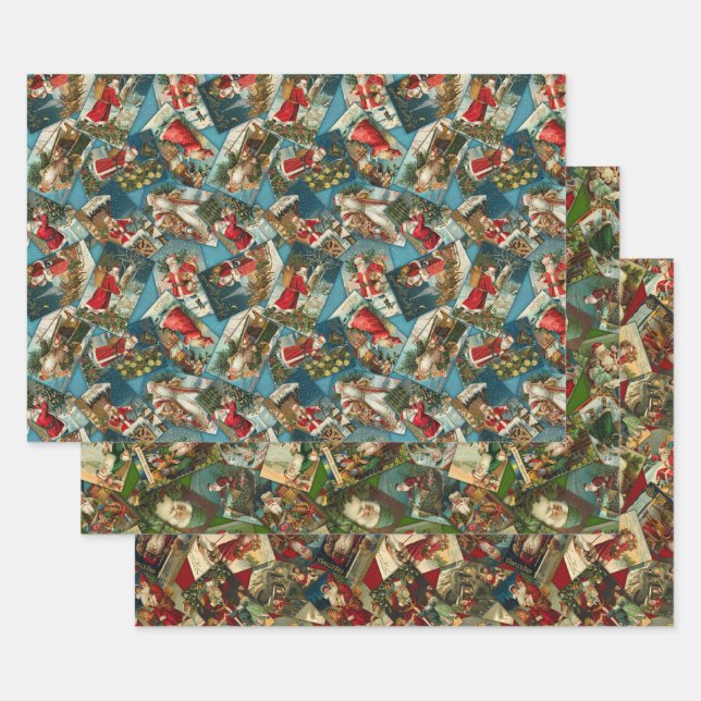 Vintage Wrapper Geschenkpapier Set (Set)