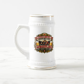 Vintage-Wrestling & Bierstein Bierglas
