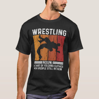 Vintage Wrestling-Spruch Show Kampf Athlet lustig T-Shirt