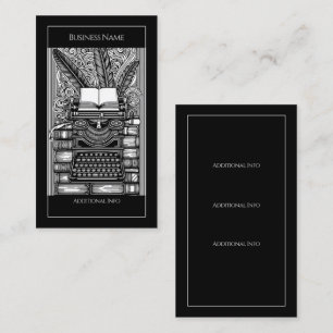 Vintage Writer's Theme 3 Visitenkarte