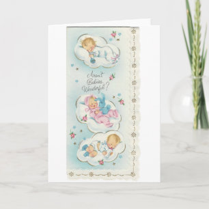 Vintage "Wundervolle Babys" Karte