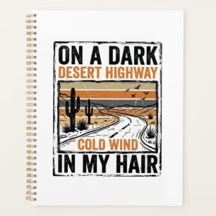 Vintage-Wüsten-Highway-Wind-Grafik-T-Shirt-Design Planer
