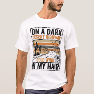 Vintage-Wüsten-Highway-Wind-Grafik-T-Shirt-Design T-Shirt