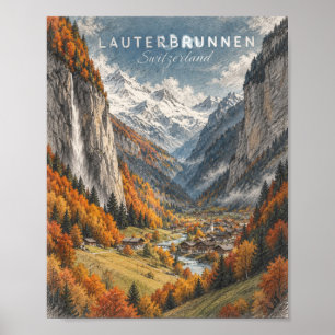 Vintage-Wüsten-Innenraum-Kunst Poster