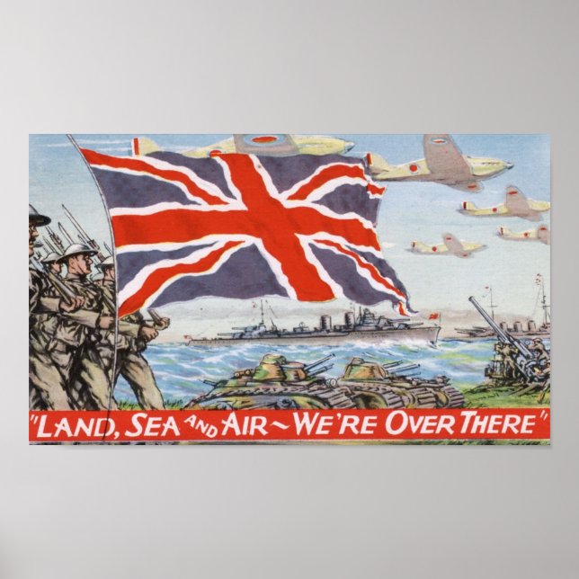 Vintage WW2-Propaganda Poster (Vorne)