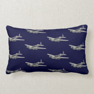Vintage WWII US Flugzeuge 2 Lendenkissen
