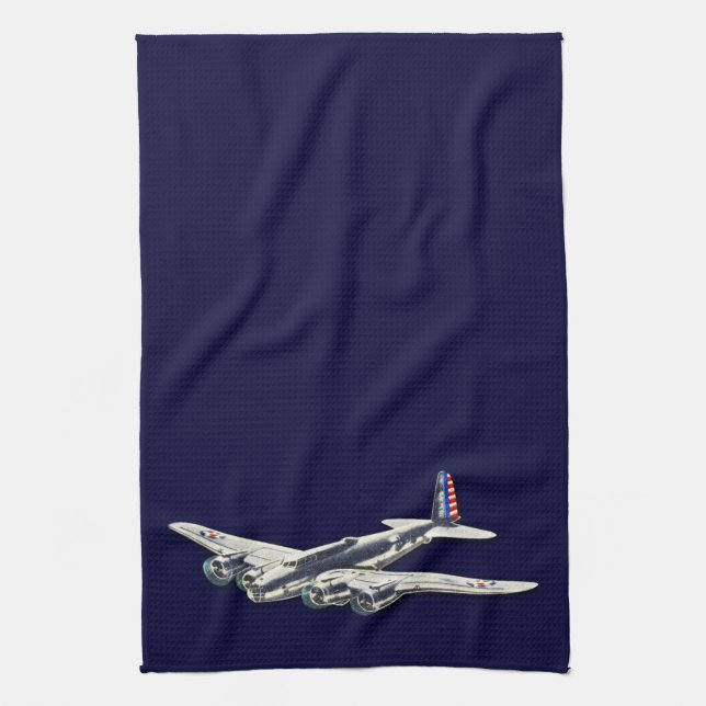 Vintage WWII US Flugzeuge Küchentuch (Vertikal)