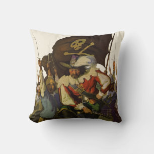 Vintage Wyeth-Illustration Piratenleben Kissen