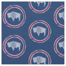 Vintage-Wyoming-Flaggenmuster