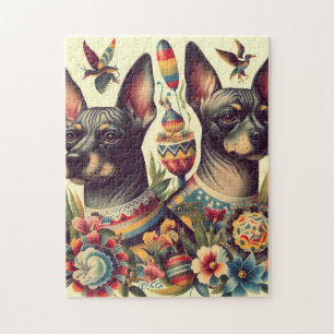 Vintage Xoloitzcuintle Illustration