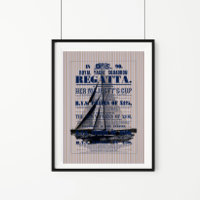 Vintage Yacht Regatta-Werbung