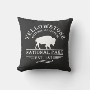 Vintage Yellowstone Nationalpark Kissen