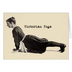 Vintage Yoga Woman Up Chien Antique