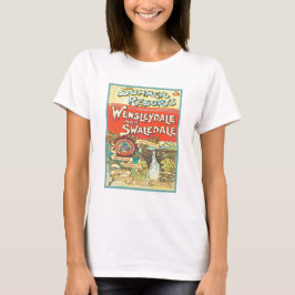 Vintage Yorkshire Railroad Touristenführer Kunst Tri-Blend Shirt