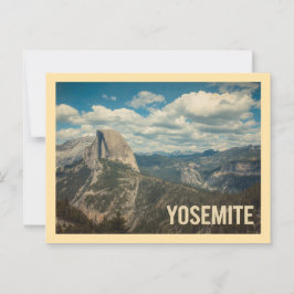 Vintage Yosemite-Reise Postkarte