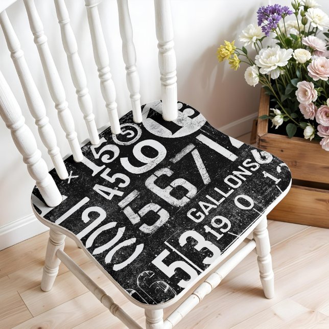 Vintage Zahlen Plakat für Entcoupage oder Collage (This is a mockup, your design may appear larger/smaller on your decoupage item.)