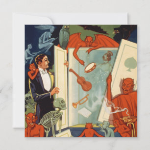 Vintage-Zauberer Carter the Great Magic Show Einladung