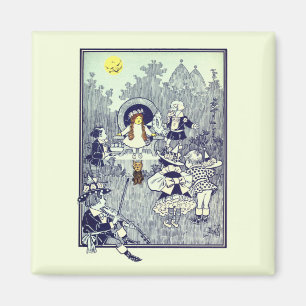 Vintage-Zauberer von Oz, Dorothy trifft die Munchk Magnet