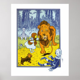 Vintage-Zauberer-von-Oz-Figuren Poster