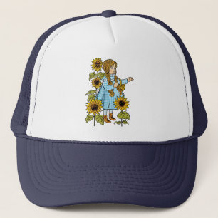 Vintage-Zauberer von Oz Märchen Dorothy Sonnenblum Truckerkappe