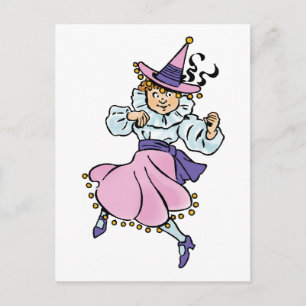 Vintage-Zauberer von Oz, süß tanzendes Mädchen Mun Postkarte