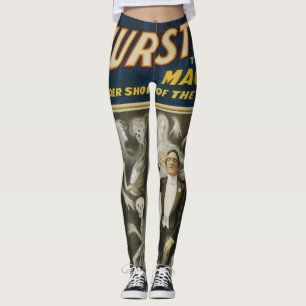 Vintage-Zauberplakat, Thurston, Der große Magier Leggings