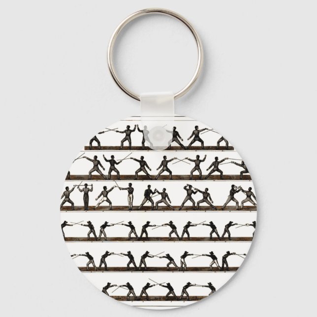 Vintage Zaunanleitung Schlüsselanhänger (Vorderseite)