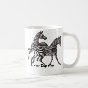 Vintage Zebra-Tasse Kaffeetasse