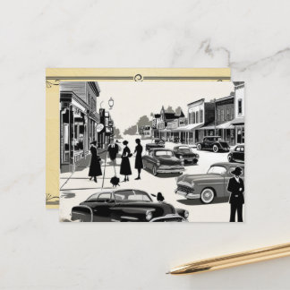 Vintage Zeit Postkarte