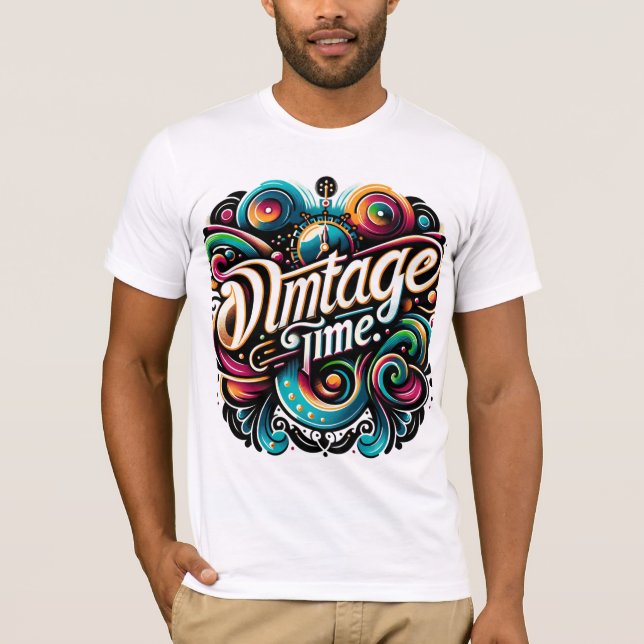 Vintage Zeit T-Shirt (Vorderseite)