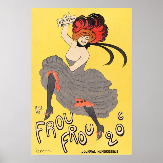 Vintage Zeitschriftenabdeckung/Werbeplakat Poster (Vorne)