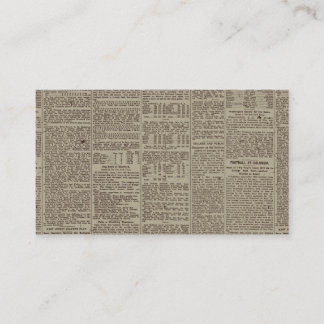 Vintage Zeitung 1902 Visitenkarte