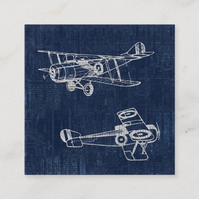Vintage Zeitung "Airplane Art" Begleitkarte (Vorderseite)