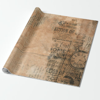 Vintage Zeitung Geschenkpapier