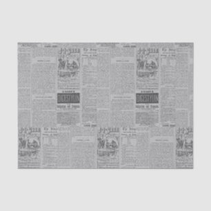 Vintage Zeitung Seidenpapier