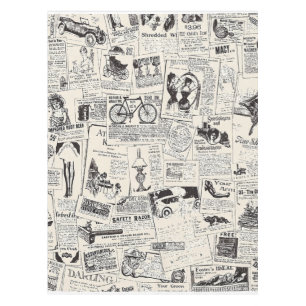 Vintage Zeitung Tischdecke