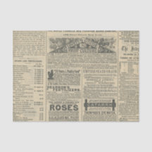 Vintage Zeitungsanzeigen