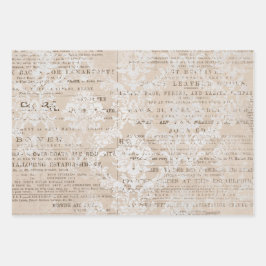 Vintage Zeitungskollektion Geschenkpapier Set