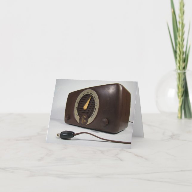Vintage Zenith Radio Blank Note Card Karte (Vorderseite)