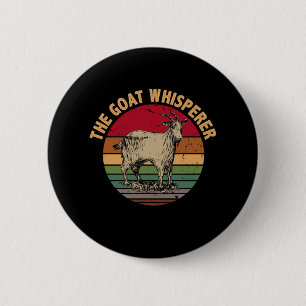 Vintage Ziege Whisperer Funny Goat Lover Bauer Button
