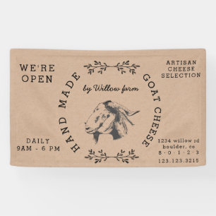 Vintage Ziegenmilch Banner