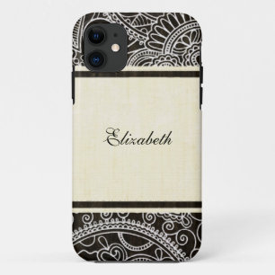 Vintage Zierflora 4 iPhone 11 Hülle