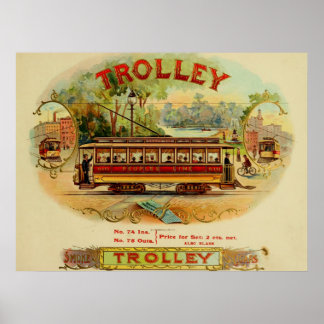 Vintage Zigarrenboxen Poster