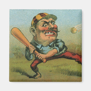 Vintage-Zigarrenetikett, Sports Baseball Tansill P Magnet