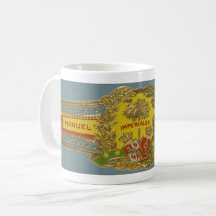 Vintage-Zigarrenetiketten-Kunst, Manuel Lopez Impe Kaffeetasse