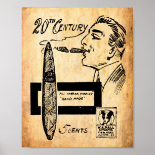 Vintage Zigarrenwerbung Poster
