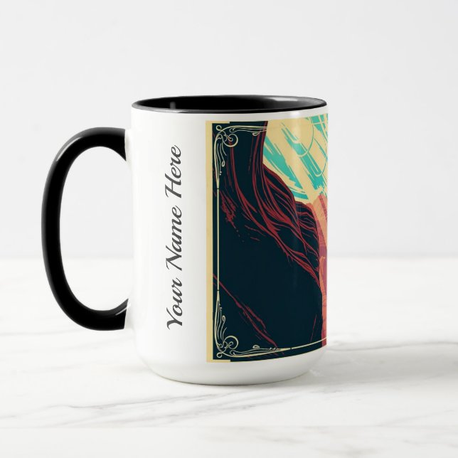 Vintage Zion National Park WPA Poster Style Tasse (Links)