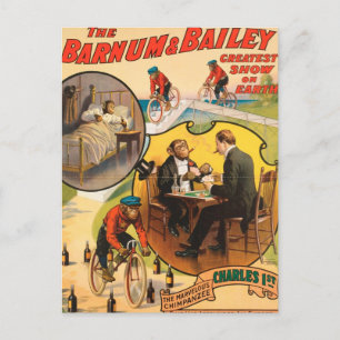 Vintage: Zirkus Barnum & Bailey - Postkarte