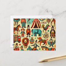 Vintage-Zirkus-Collage